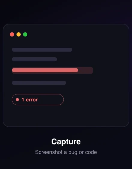 Capture a bug or code screenshot